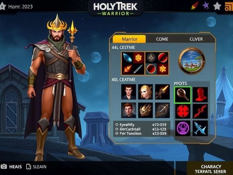 Holy Trek Warrior character customization